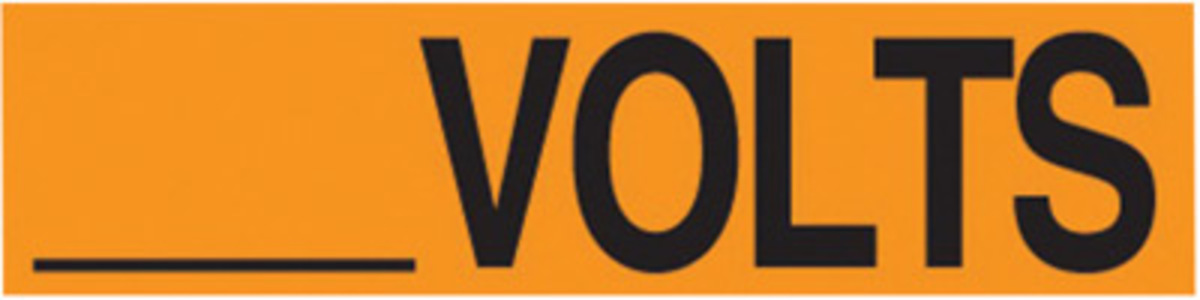 Accuform Signs 12 X 2 14 Black And Orange 4 mil Adhes A81LELC580 for sale online at autumn supply