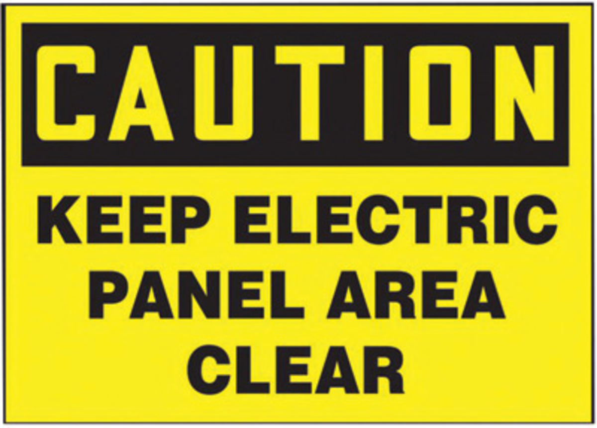 Accuform Signs 5 X 7 Black And Yellow 4 mil Adhesive A81LELC614VSP for sale online at autumn supply