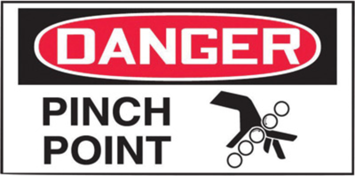 Accuform Signs 1 12 X 3 Red Black And White 4 mil Adh A81LEQM009VSP for sale online at autumn supply