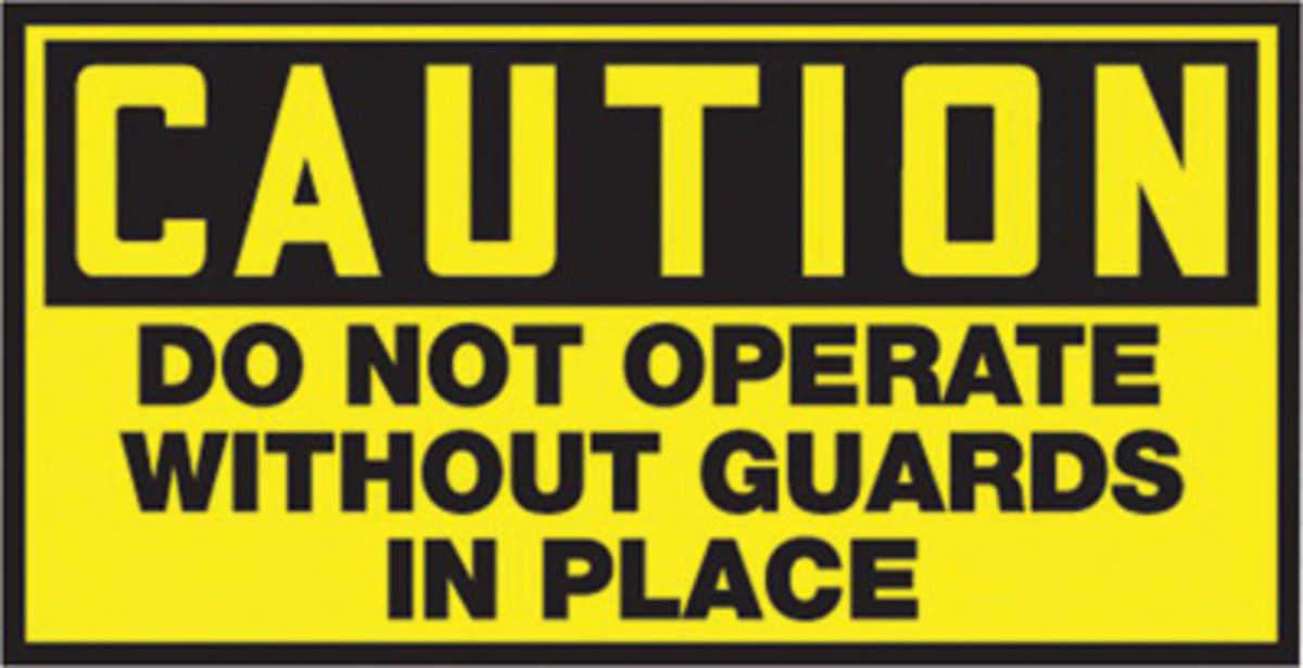 Accuform Signs 1 12 X 3 Black And Yellow 4 mil Adhesi A81LEQM605VSP for sale online at autumn supply