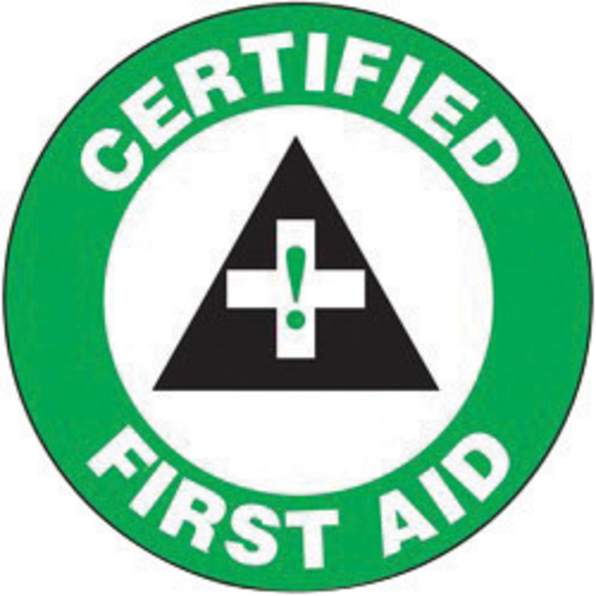 Accuform Signs 2 14 Diameter Green Black And White 4 A81LHTL109 for sale online at autumn supply