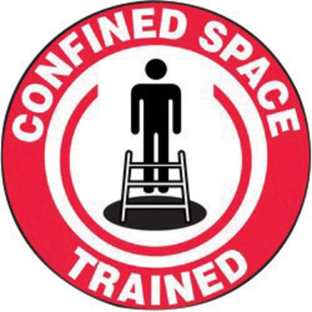 Accuform Signs 2 14 Diameter Red Black And White 4 mi A81LHTL114 for sale online at autumn supply