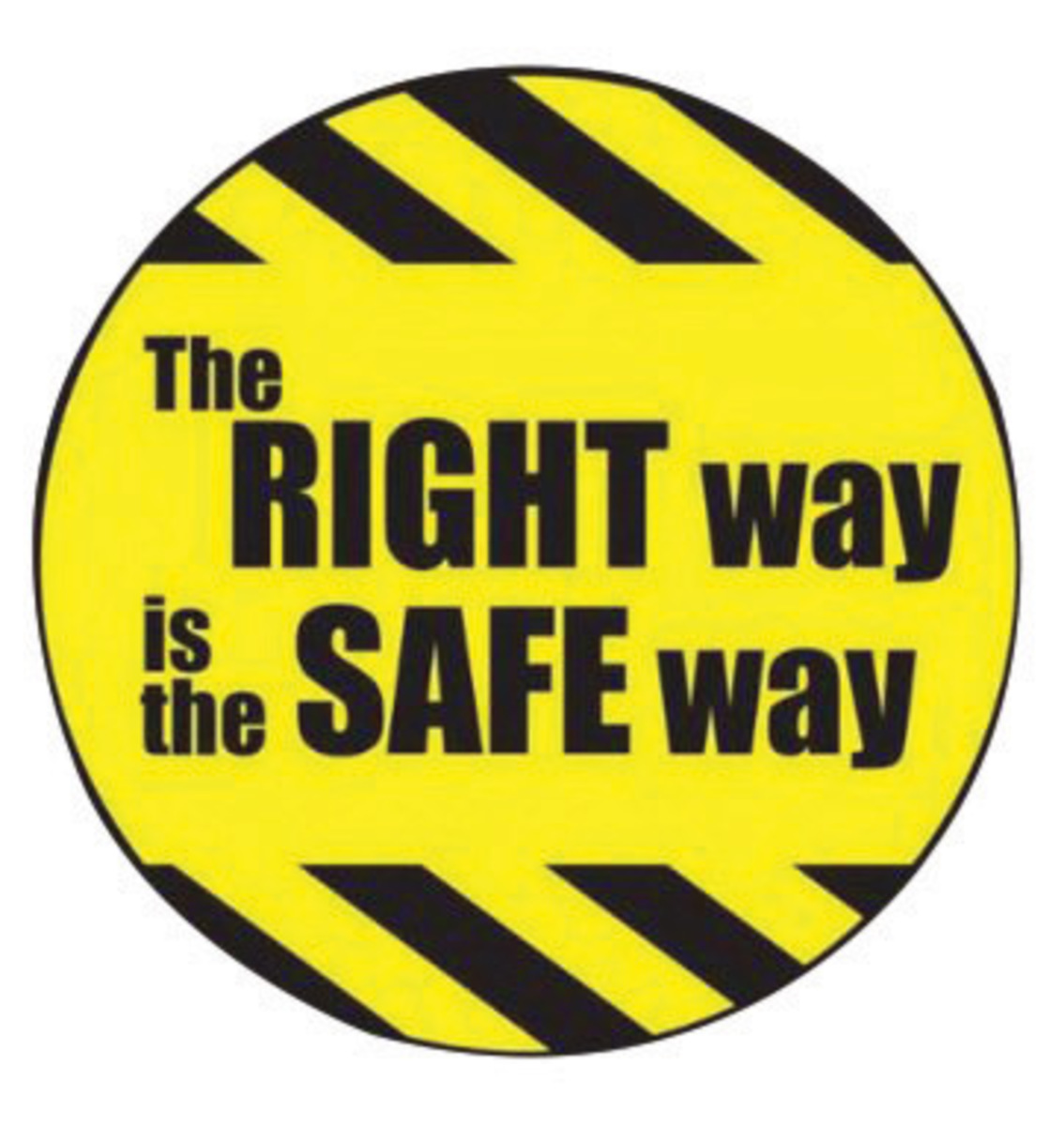 Accuform Signs 2 14 Diameter Yellow And Black Adhesiv A81LHTL192 for sale online at autumn supply