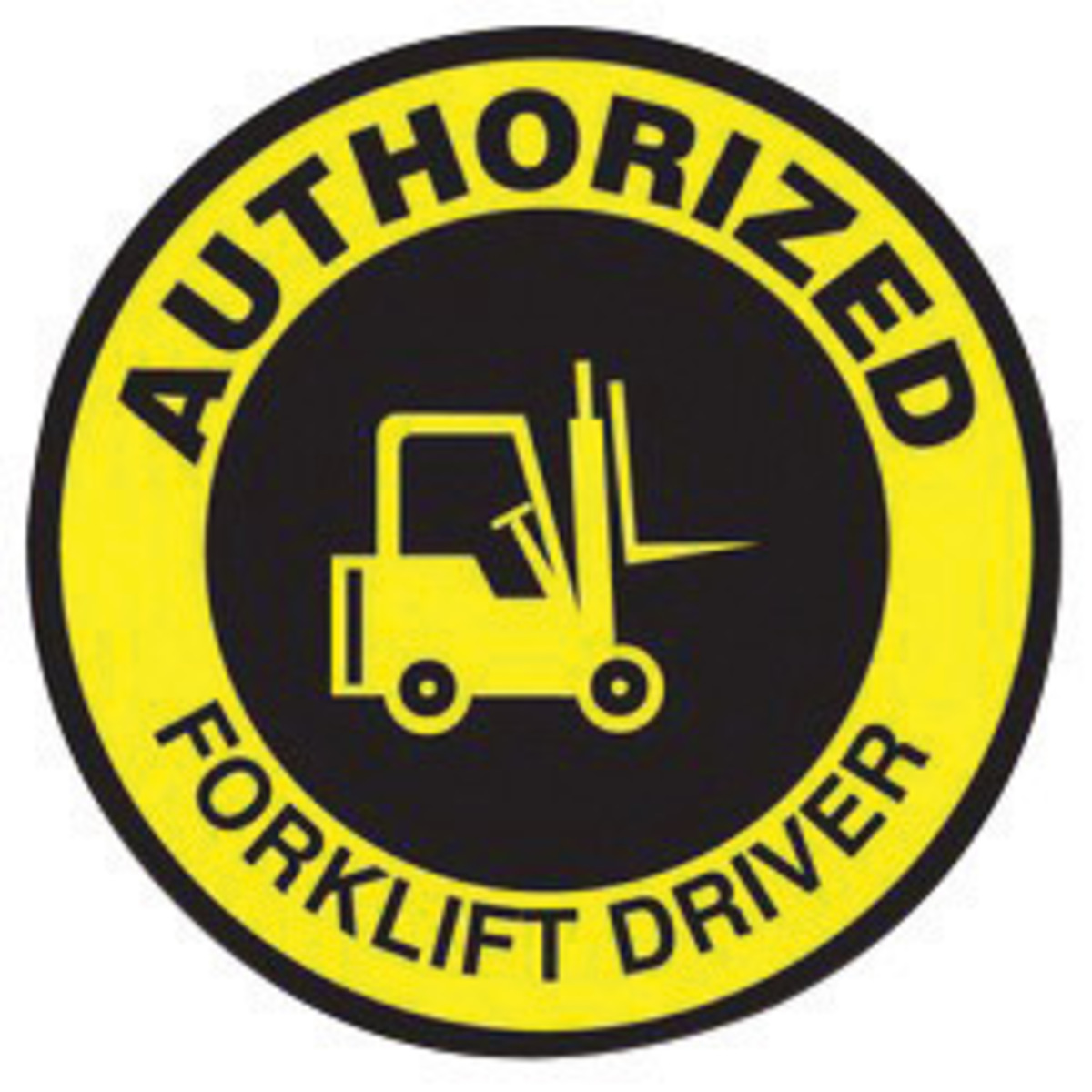 Accuform Signs 2 14 Diameter Yellow And Black Adhesiv A81LHTL332 for sale online at autumn supply