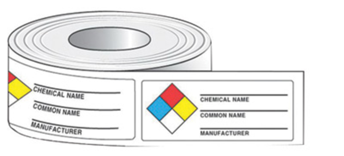 Accuform Signs 1 12 X 3 78 Black And White Adhesive C A81LZN601PS for sale online at autumn supply