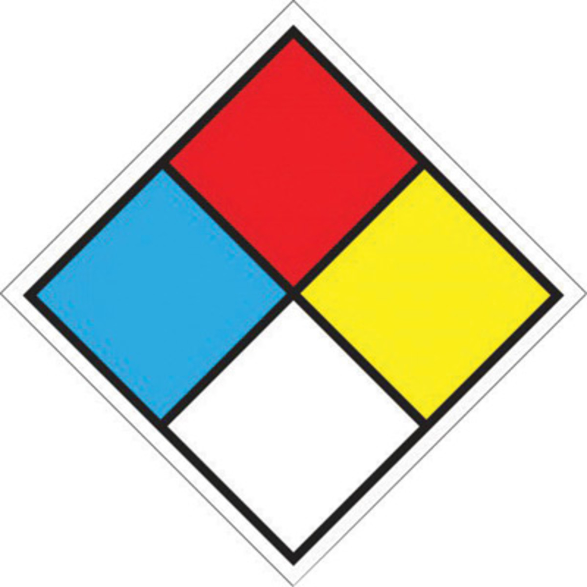 Accuform 15 X 15 White Blue Red And Yellow Pressure S A81MBLEV15 for sale online at autumn supply