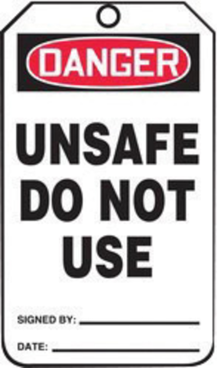 Accuform Signs 5 34 X 3 14 Red Black And White 15 mil A81MDT126PTP for sale online at autumn supply