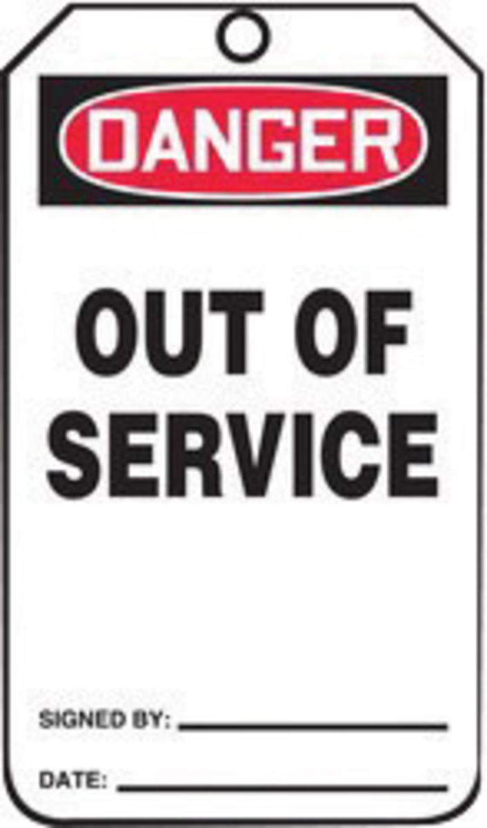 Accuform Signs 5 34 X 3 14 Red Black And White 10 mil A81MDT158CTP for sale online at autumn supply