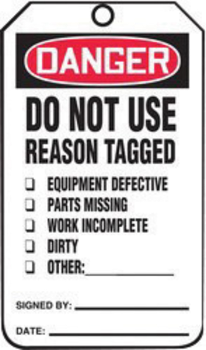 Accuform Signs 5 34 X 3 14 Red Black And White 10 mil A81MDT184CTP for sale online at autumn supply