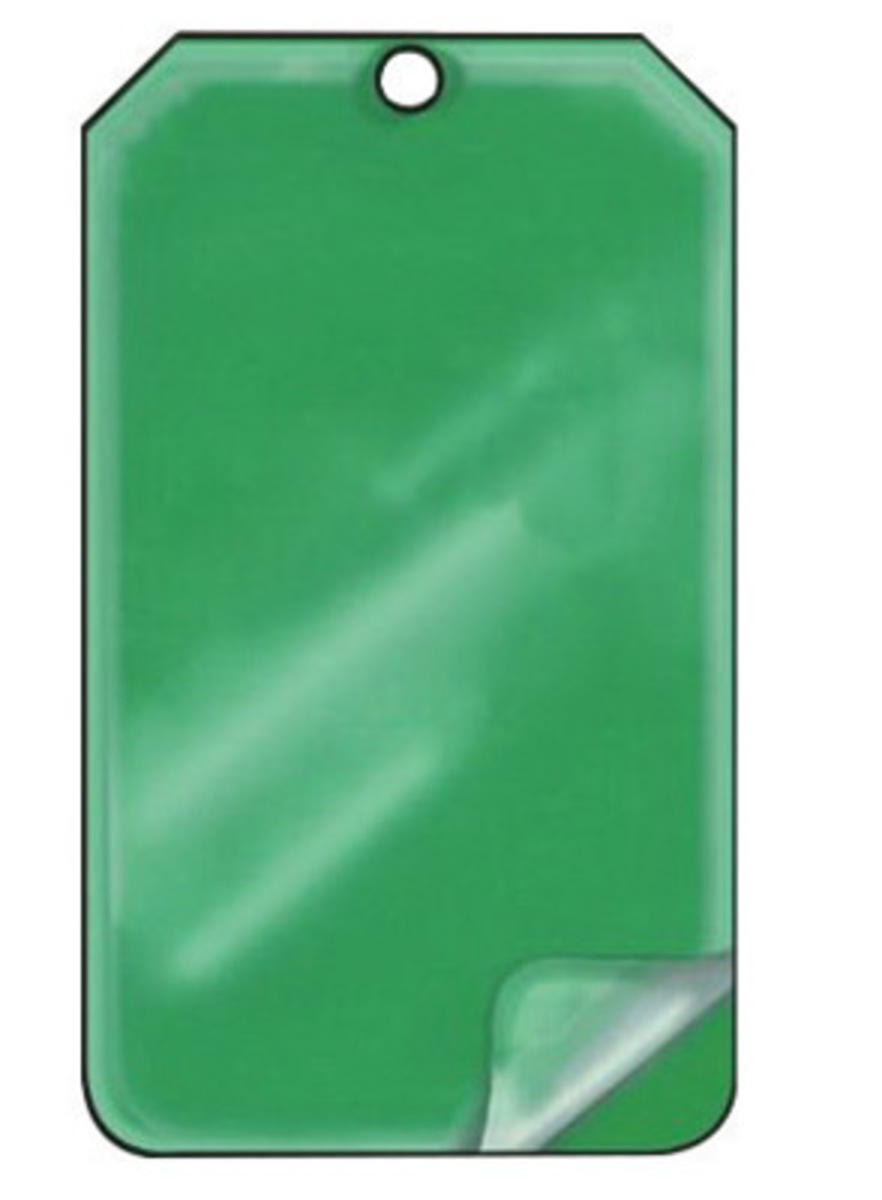 Accuform Signs 5 34 X 3 14 Green 15 mil SelfLaminatin A81MDT527LPP for sale online at autumn supply