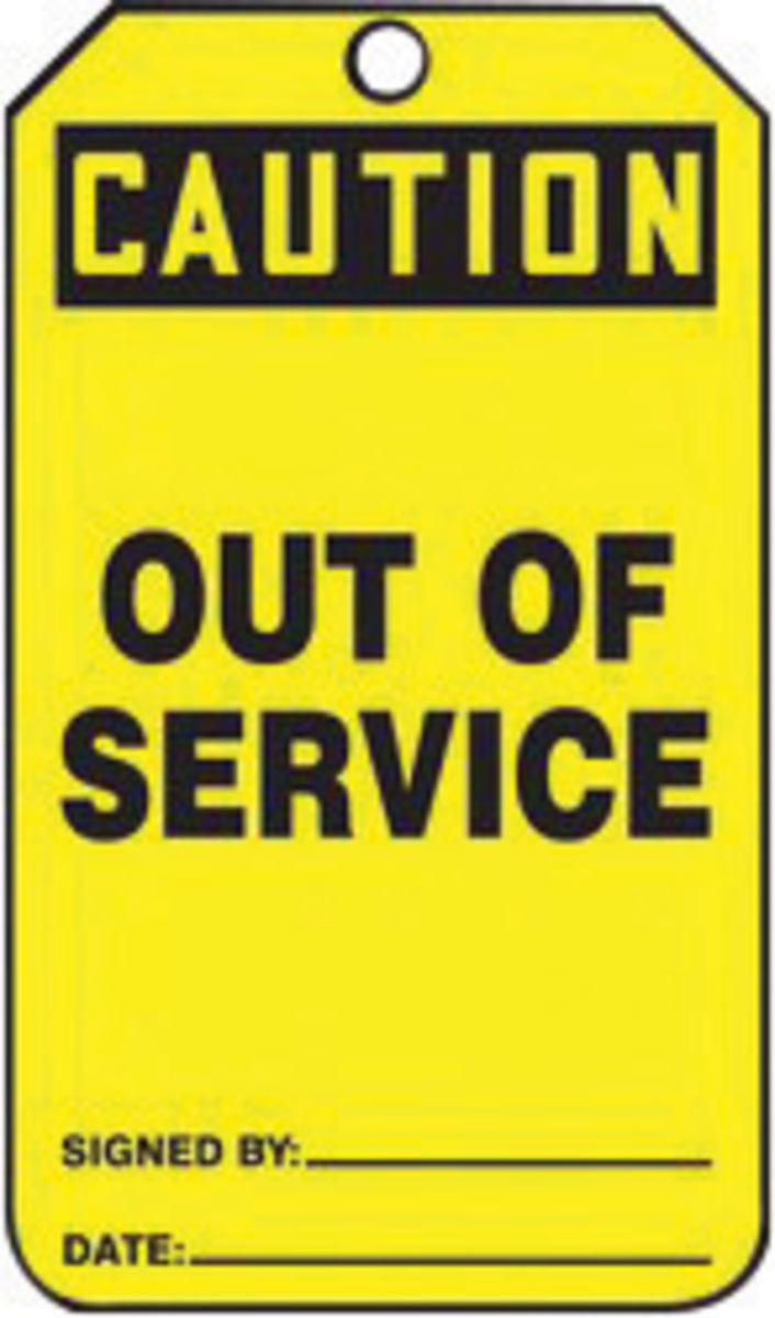 Accuform Signs 5 34 X 3 14 Black And Yellow 10 mil PF A81MDT641CTM for sale online at autumn supply