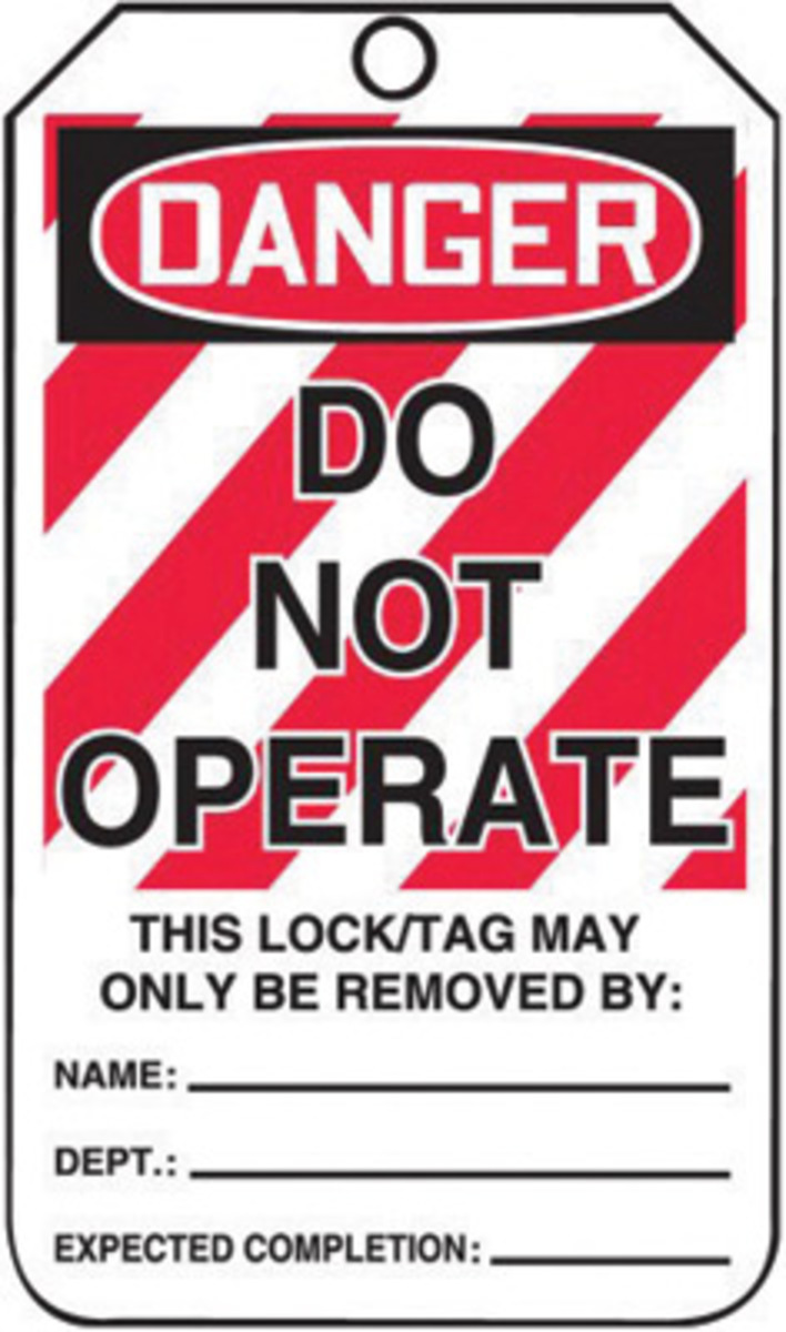 Accuform Signs 5 34 X 3 14 Red Black And White 10 mil A81MLT405CTP for sale online at autumn supply