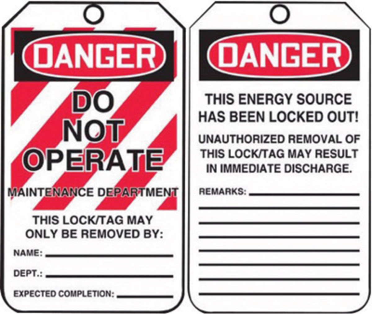 Accuform Signs 5 34 X 3 14 Red Black And White 15 mil A81MLT401PTP for sale online at autumn supply