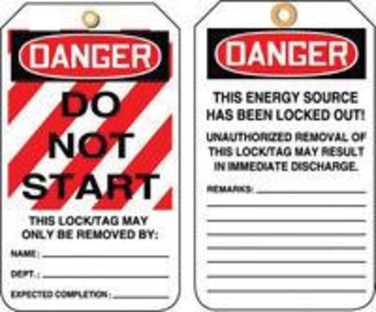 Accuform Signs 5 78 X 3 18 RPPlastic Lockout Tagout A81MLT403PTP for sale online at autumn supply