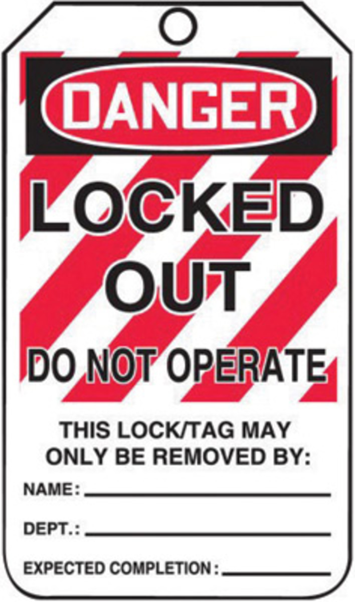 Accuform Signs 5 34 X 3 14 Red Black And White 15 mil A81MLT407PTM for sale online at autumn supply