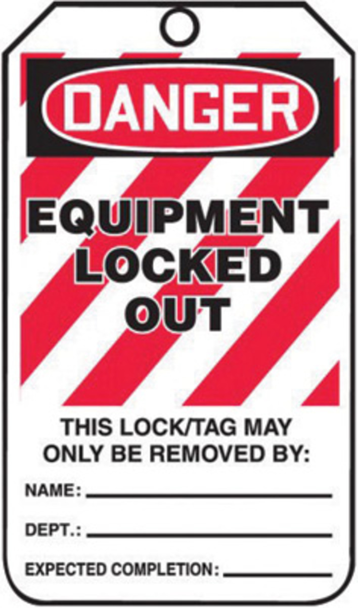 Accuform Signs 5 34 X 3 14 Red Black And White 10 mil A81MLT410CTP for sale online at autumn supply