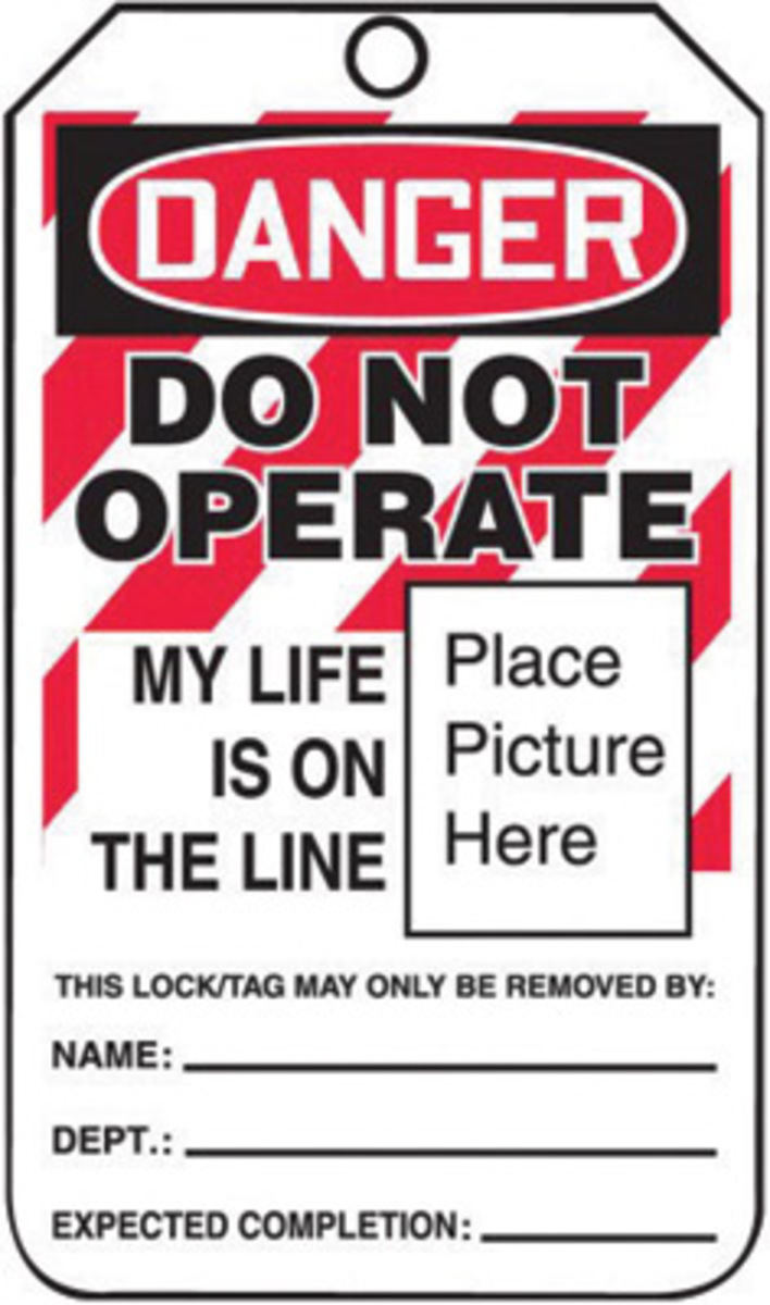 Accuform Signs 5 34 X 3 14 Red Black And White 15 mil A81MLT600LPP for sale online at autumn supply