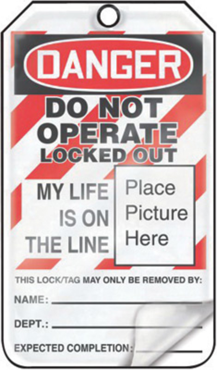 Accuform Signs 5 34 X 3 14 Red Black And White 10 mil A81MLT611LCP for sale online at autumn supply