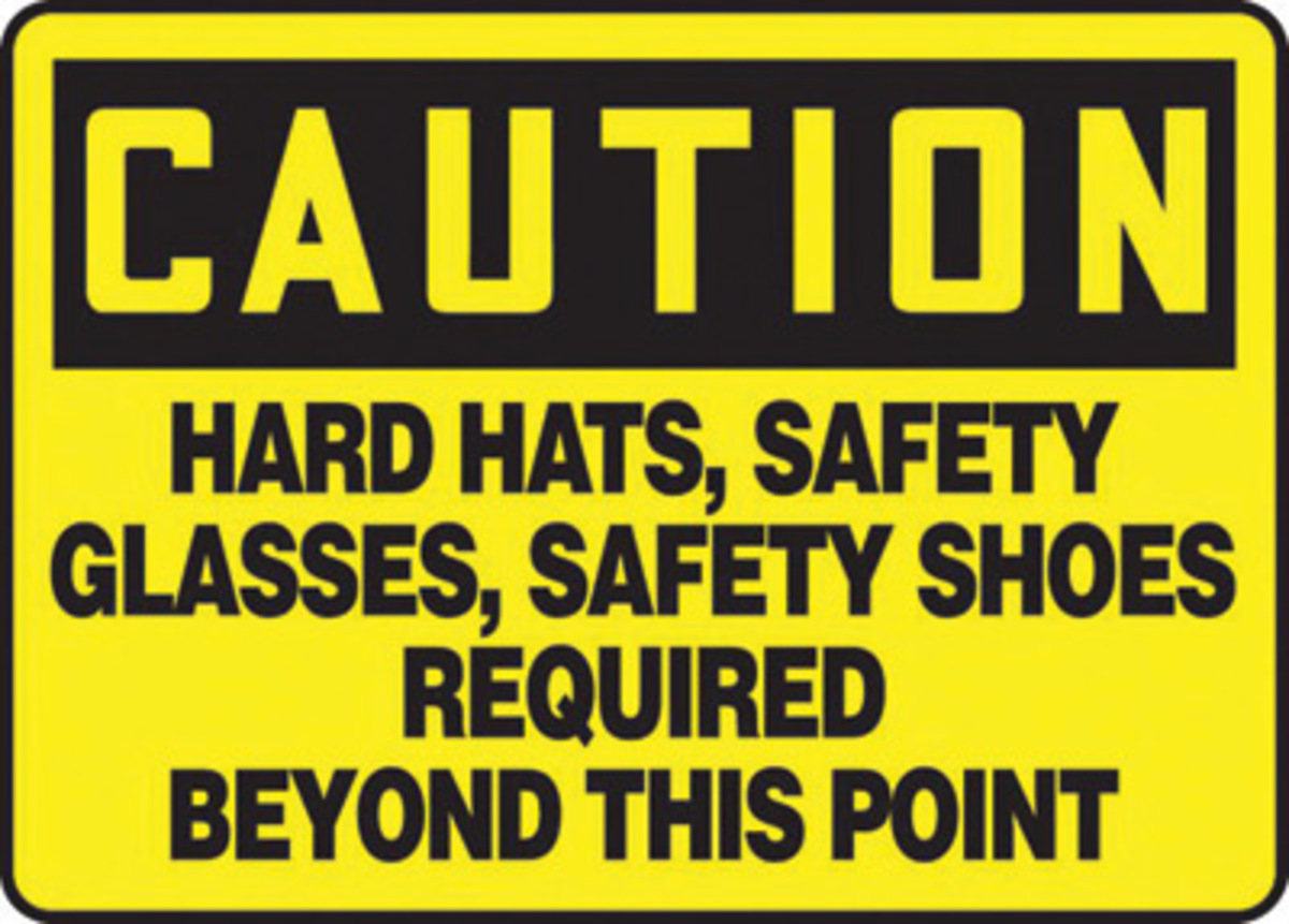 Accuform 7 X 10 Black And Yellow Plastic Safety Signs A81MPPE441VP for sale online at autumn supply