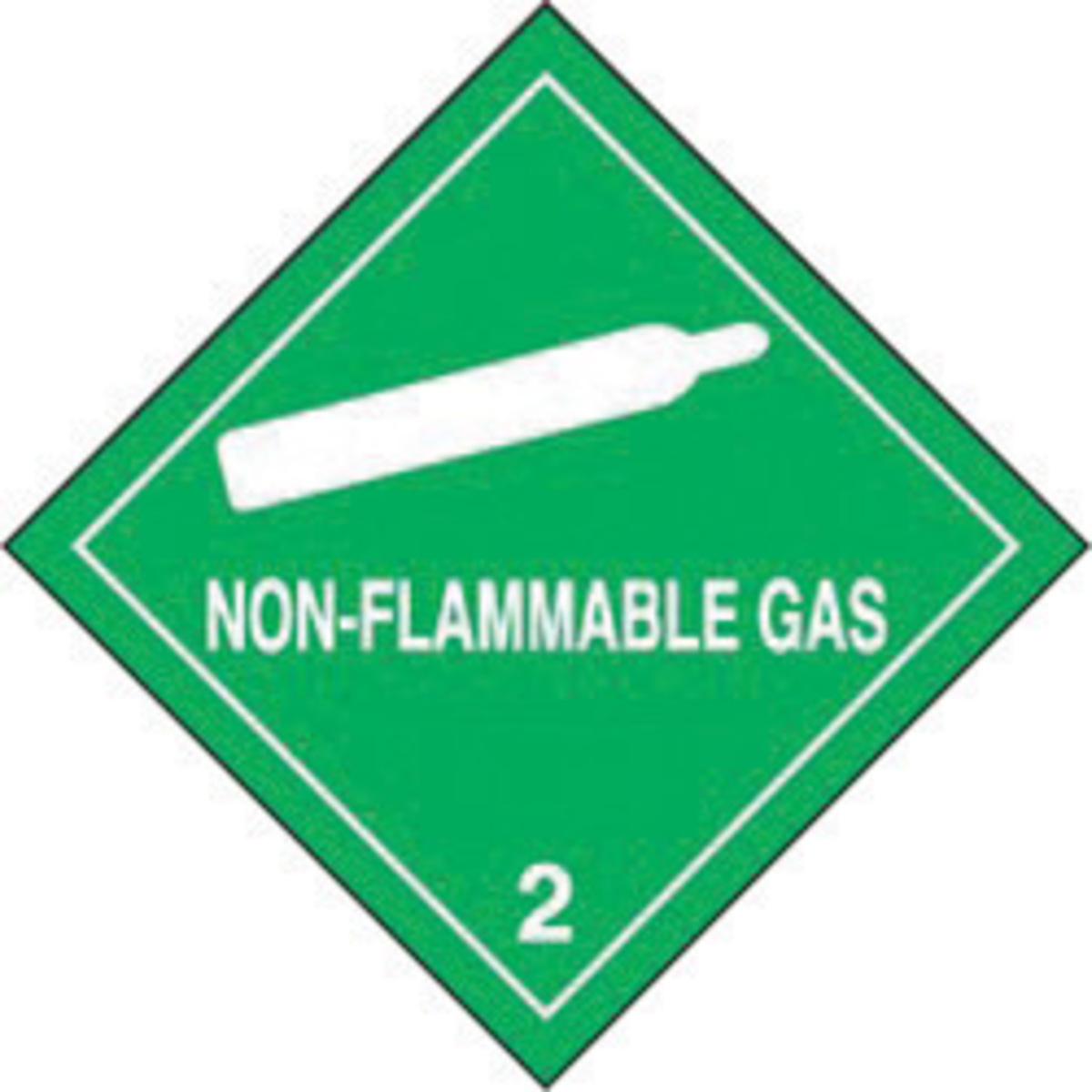 Accuform Signs 4 X 4 Green Adhesive Poly HAZARD CLASS A81MSL201EV2 for sale online at autumn supply