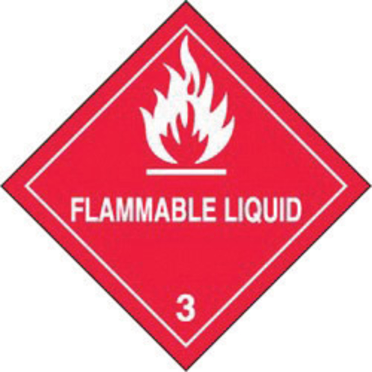 Accuform Signs 4 X 4 Red And White Adhesive Poly HAZA A81MSL301EV2 for sale online at autumn supply