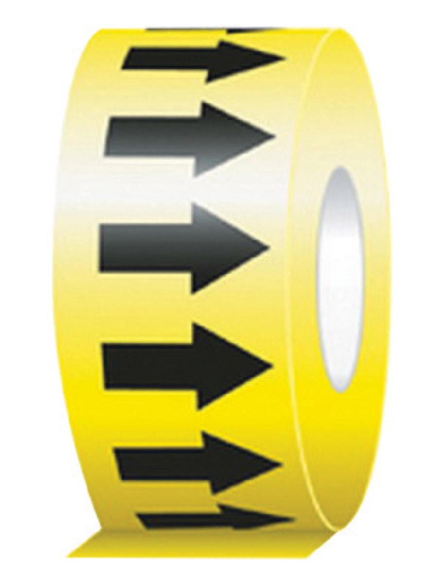 Accuform Signs 1 X 54 Black And Yellow 6 mil SelfAdhe A81RAW252BKYL for sale online at autumn supply