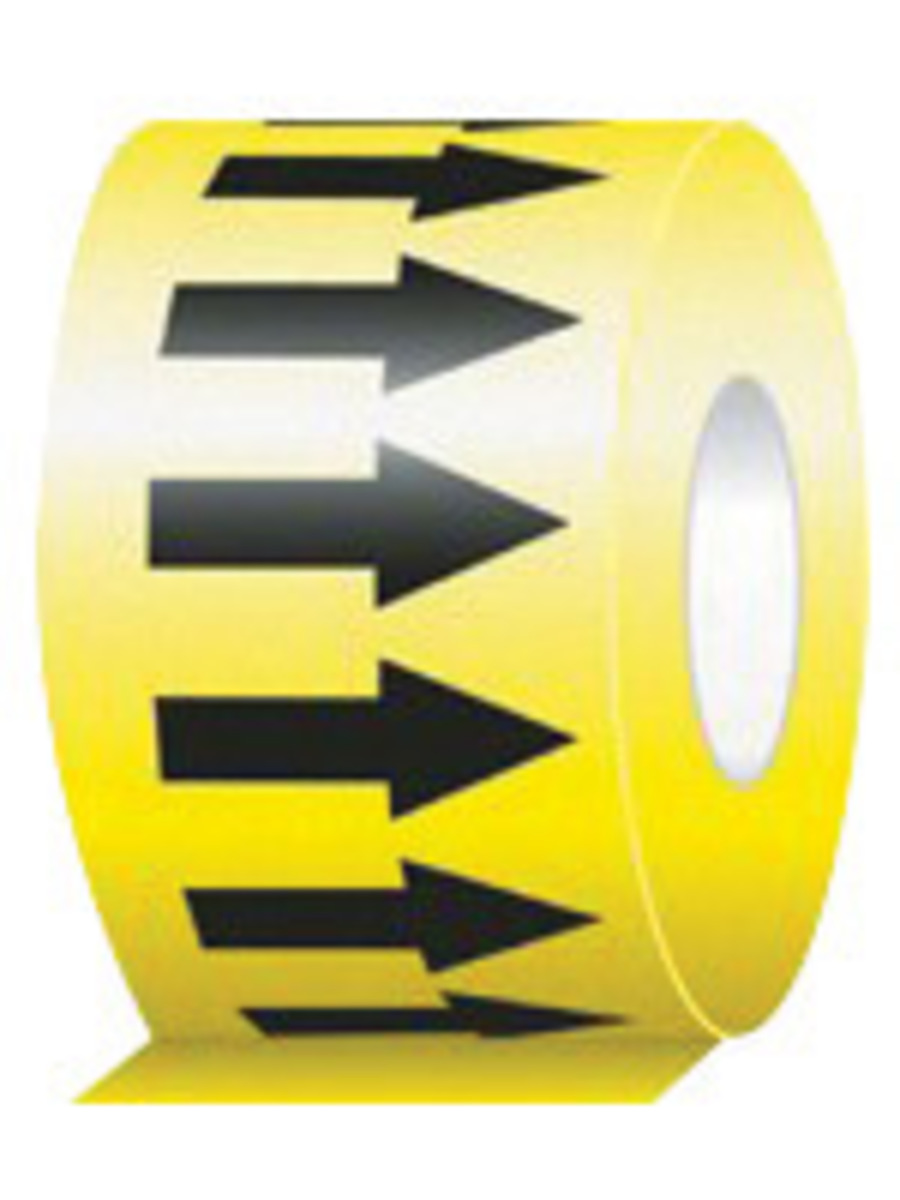 Accuform Signs 2 X 54 Black And Yellow 6 mil SelfAdhe A81RAW254BKYL for sale online at autumn supply