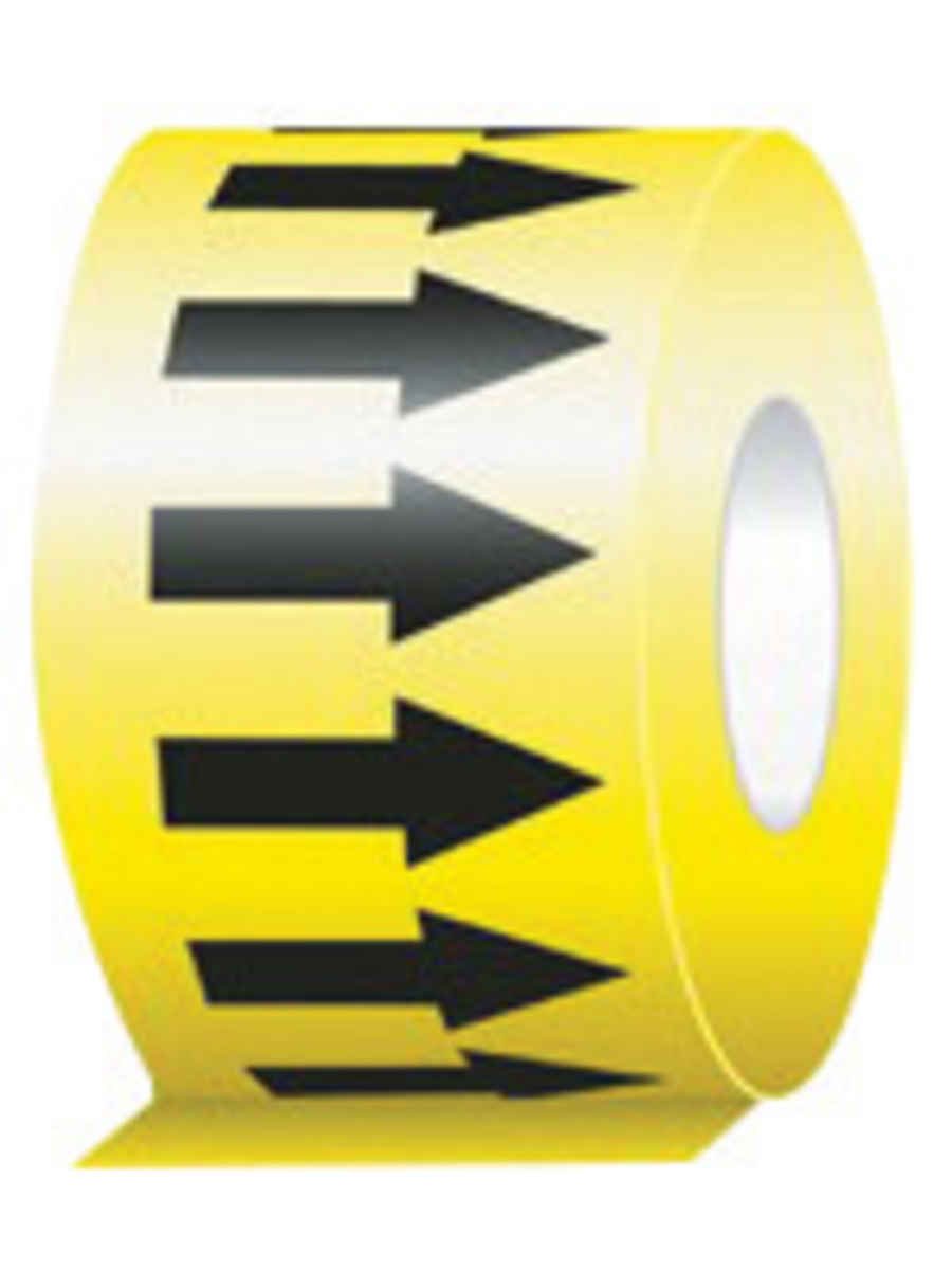Accuform Signs 4 X 54 Black And Yellow 6 mil Vinyl Di A81RAW258BKYL for sale online at autumn supply