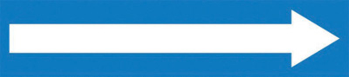 Accuform Signs 1 X 8 White And Blue 4 mil Vinyl SelfS A81RPK757SSA for sale online at autumn supply