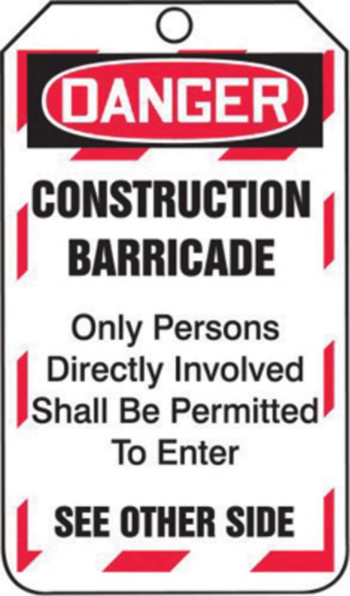Accuform Signs 5 34 X 3 14 Red Black And White 15 mil A81TAB102PTP for sale online at autumn supply