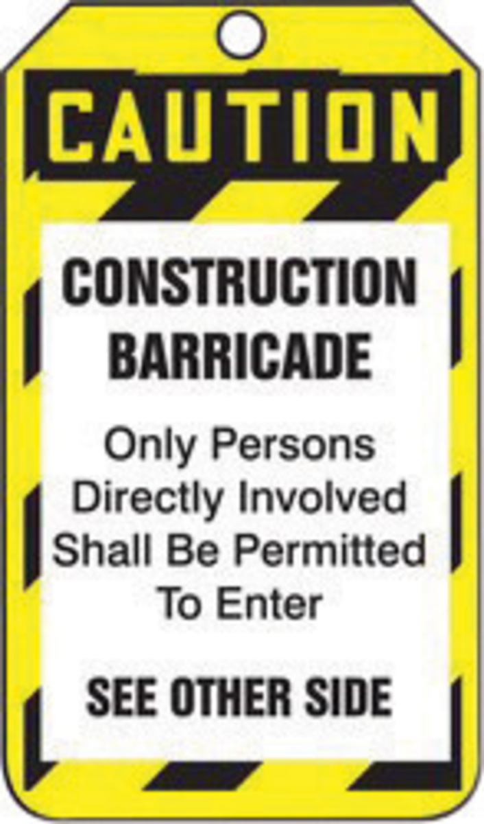 Accuform Signs 5 34 X 3 14 White Black And Yellow 15 A81TAB103PTP for sale online at autumn supply