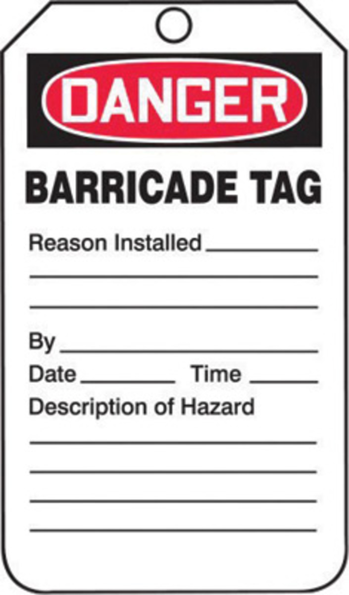 Accuform Signs 5 34 X 3 14 Red Black And White 15 mil A81TAB104PTP for sale online at autumn supply