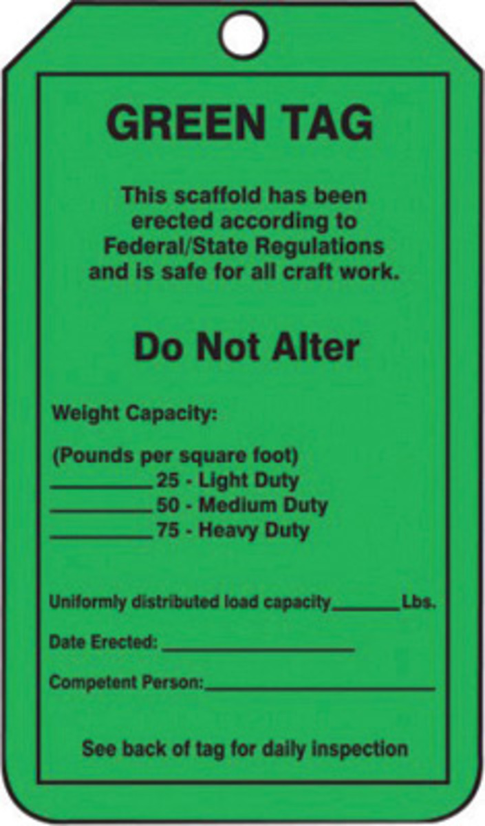Accuform Signs 5 34 X 3 14 Black And Green 15 mil RPP A81TRS209PTP for sale online at autumn supply