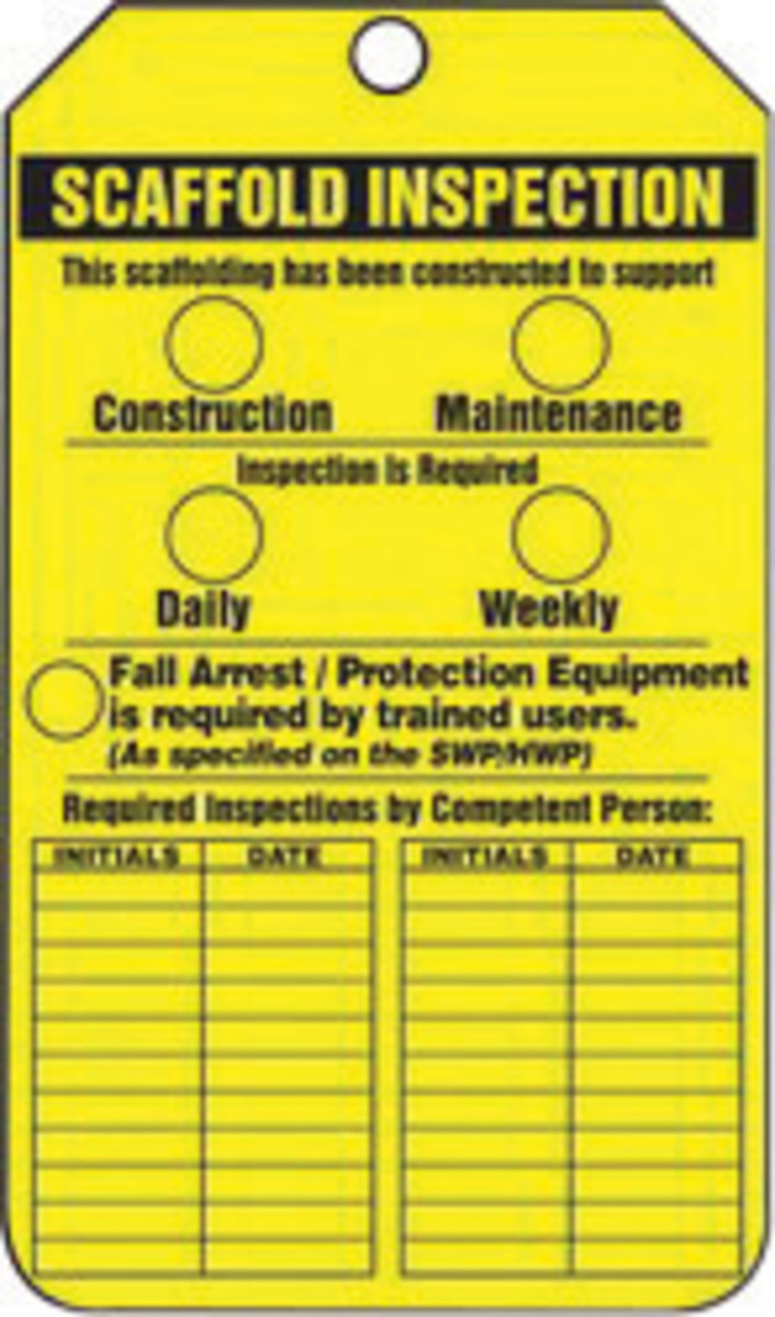 Accuform Signs 5 34 X 3 14 Yellow And Black 10 mil PF A81TRS318CTP for sale online at autumn supply