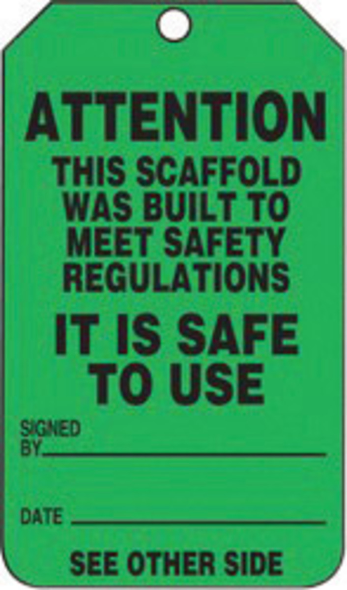 Accuform Signs 5 34 X 3 14 Black And Green 10 mil PFC A81TRS328CTP for sale online at autumn supply