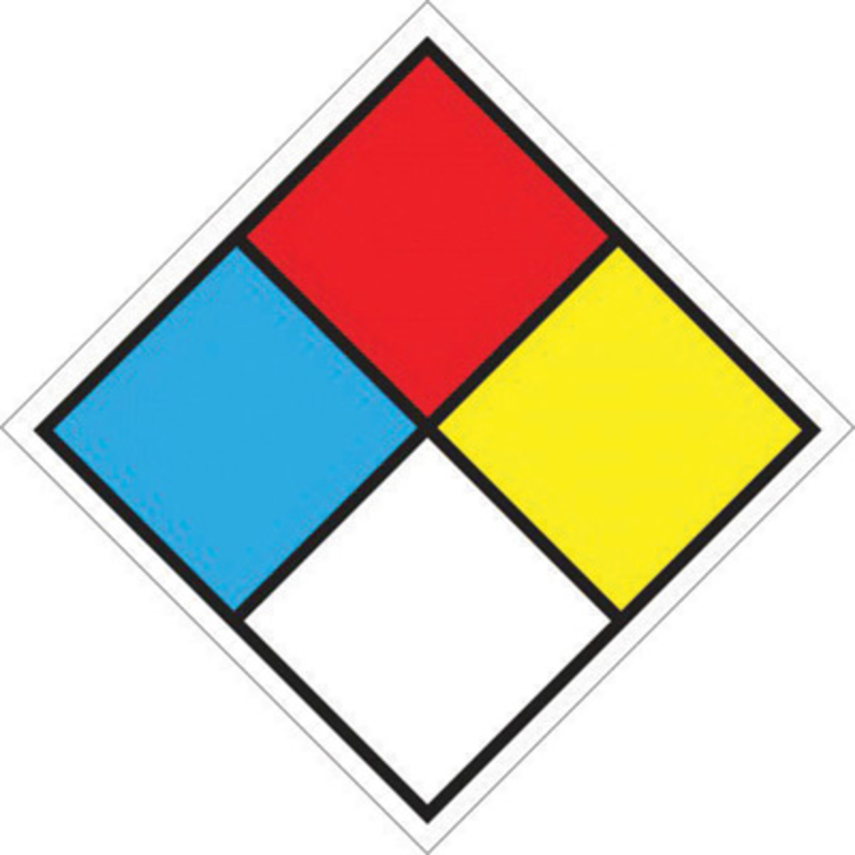 Accuform 10 X 10 Red Blue Yellow And White .040 Alumi A81ZFD100PA for sale online at autumn supply
