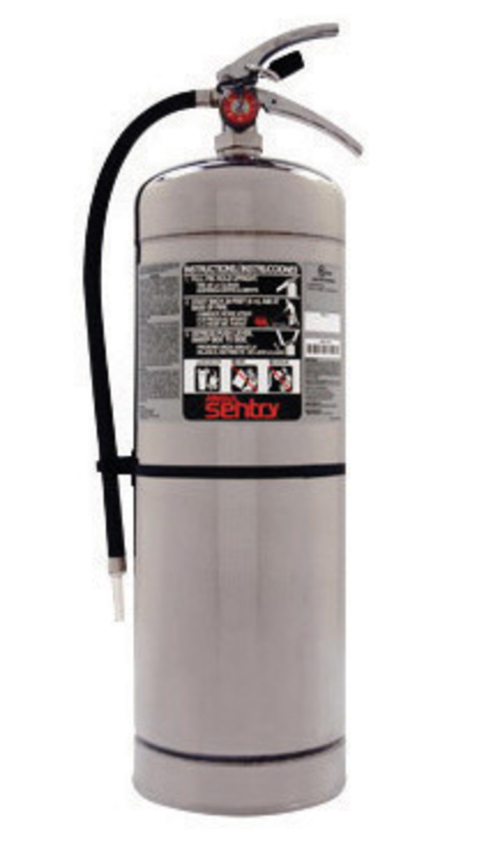 ANSUL® SENTRY® W02-1 2.5 Gallon Pressurized Water 2A Fire Extinguisher For Class A Fires With Chrome Plated Brass Valve