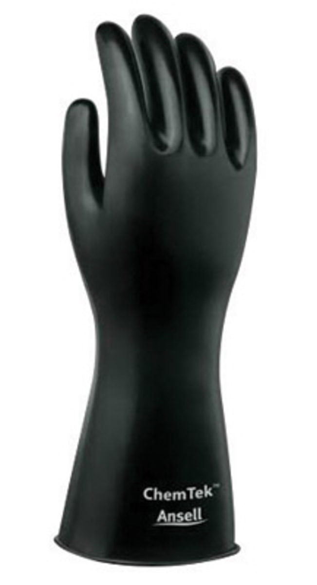 Ansell Size 9 Black ChemTek 14 14 mil Butyl Chemical ANE38-514-9 for sale online at autumn supply