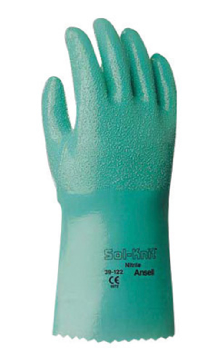 Ansell Size 10 Green SolKnit 14 Cotton Interlock Knit ANE39-124-10 for sale online at autumn supply