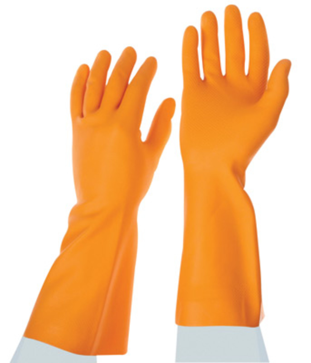 Ansell Size 10 Citrus Orange AciTek™ 14