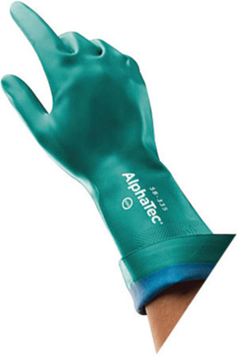 Ansell Size 10 Grass Green AlphaTec 15 AquaDri Nitril ANE58-335-10 for sale online at autumn supply