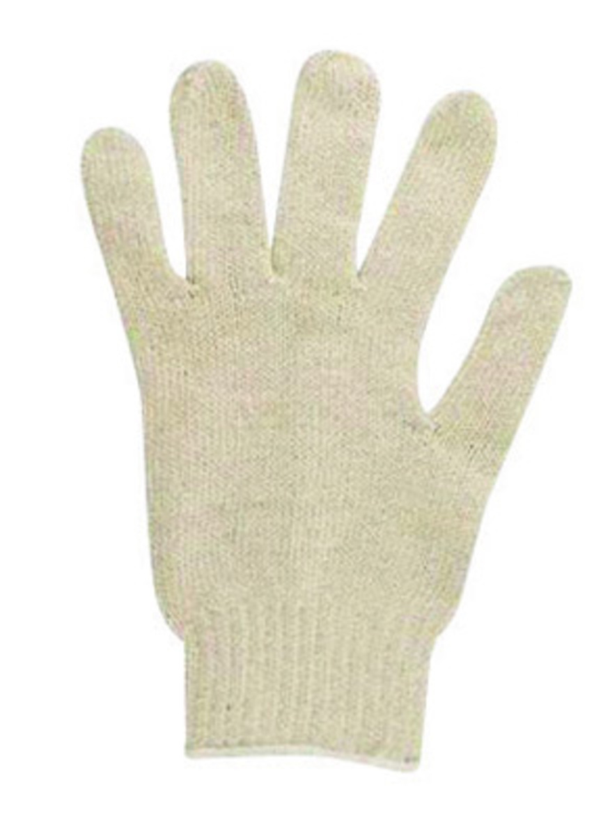 Ansell Size 9 MultiKnit™ Medium Duty Off-White Uncoated Work Gloves With Cotton And Polyester Liner And Knit Wrist