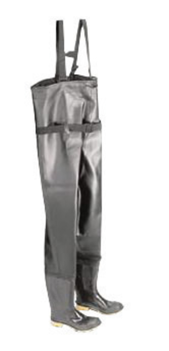 Dunlop® Protective Footwear Size 6 Onguard Black 56.6” Polyester/PVC Chest Waders