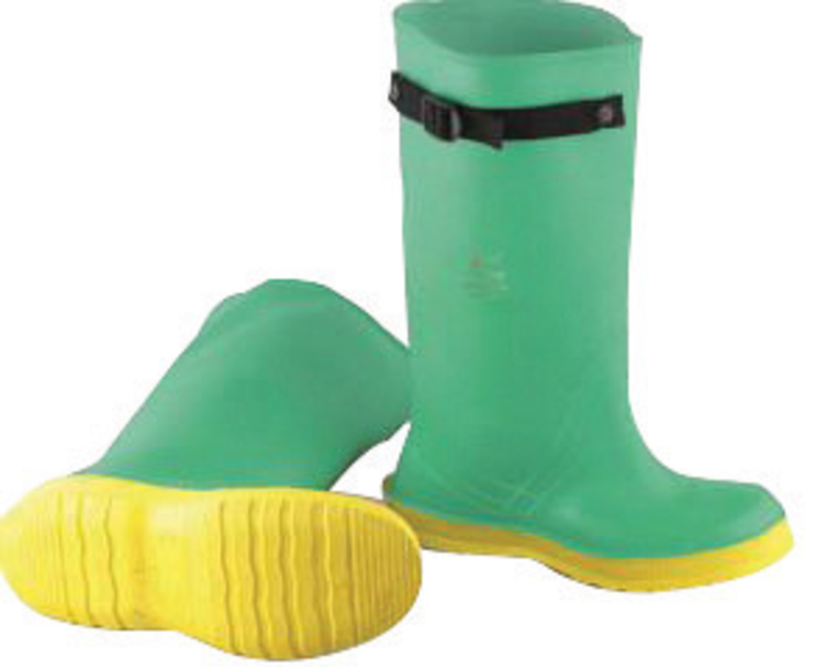 Dunlop Protective Footwear Size 10 Hazmax Strapper Green 17 PVC Alloy ...