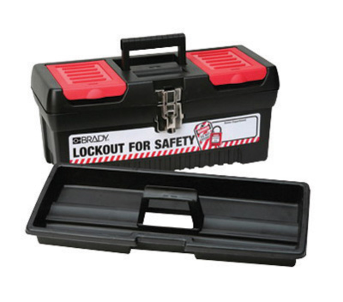 Brady® Black Polypropylene/Steel Lockout Toolbox
