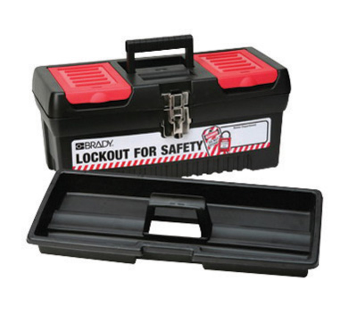 Brady Black PolypropyleneSteel Lockout Toolbox BRD105906 for sale online at autumn supply