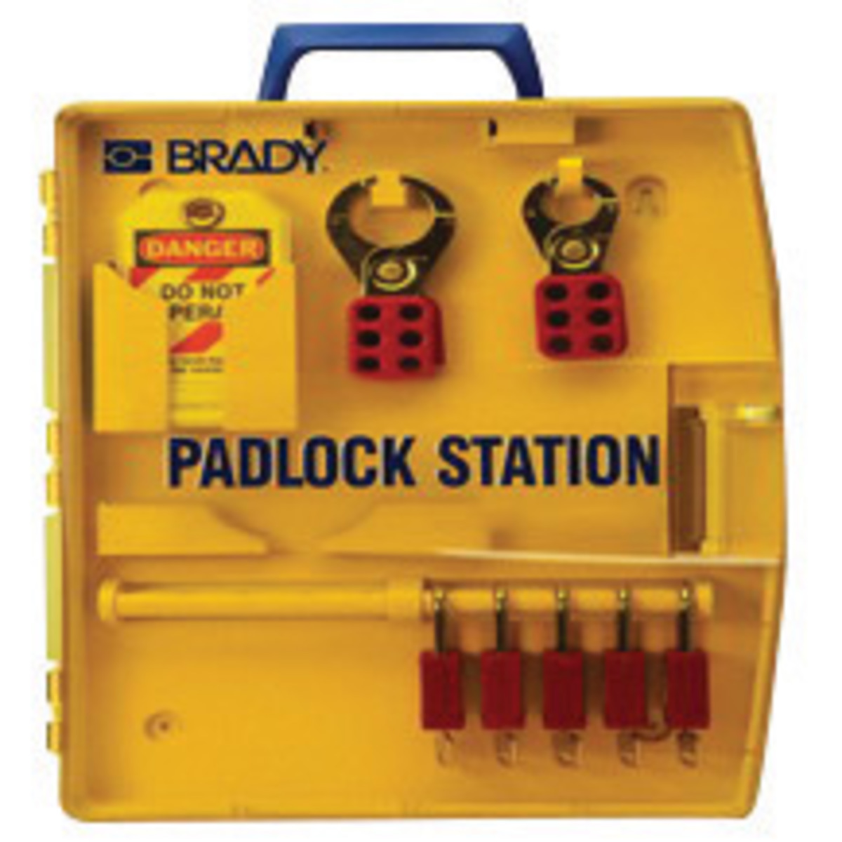 Brady Yellow Thermoformed Polypropylene Padlock Stati BRD105928 for sale online at autumn supply