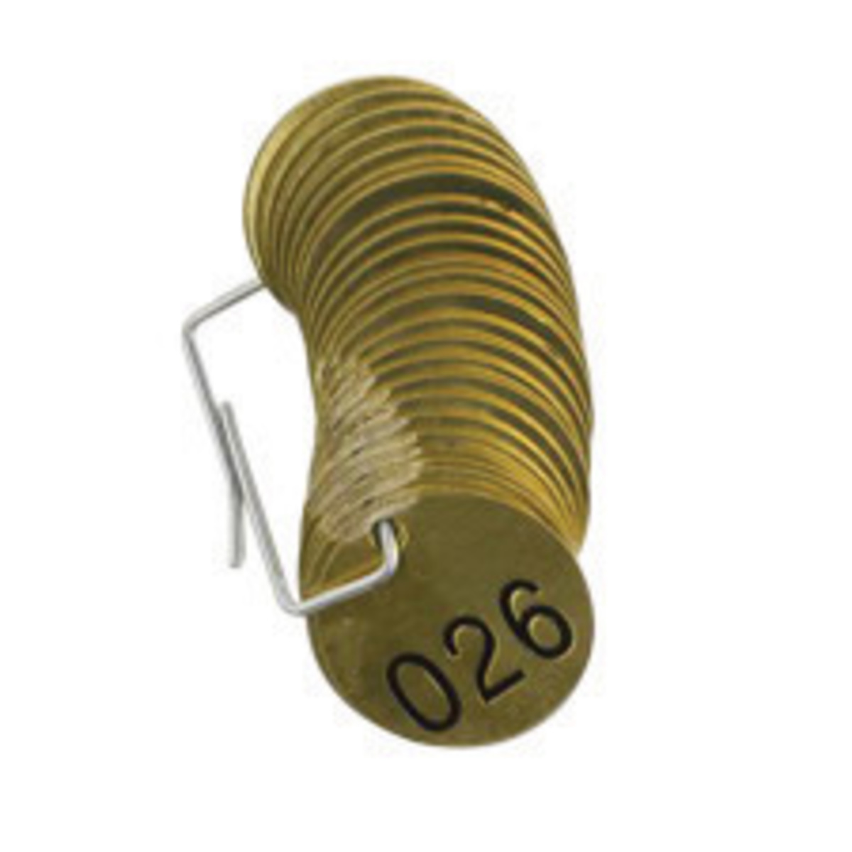 Brady 1 12 Gold Brass Tag BRD23200 for sale online at autumn supply