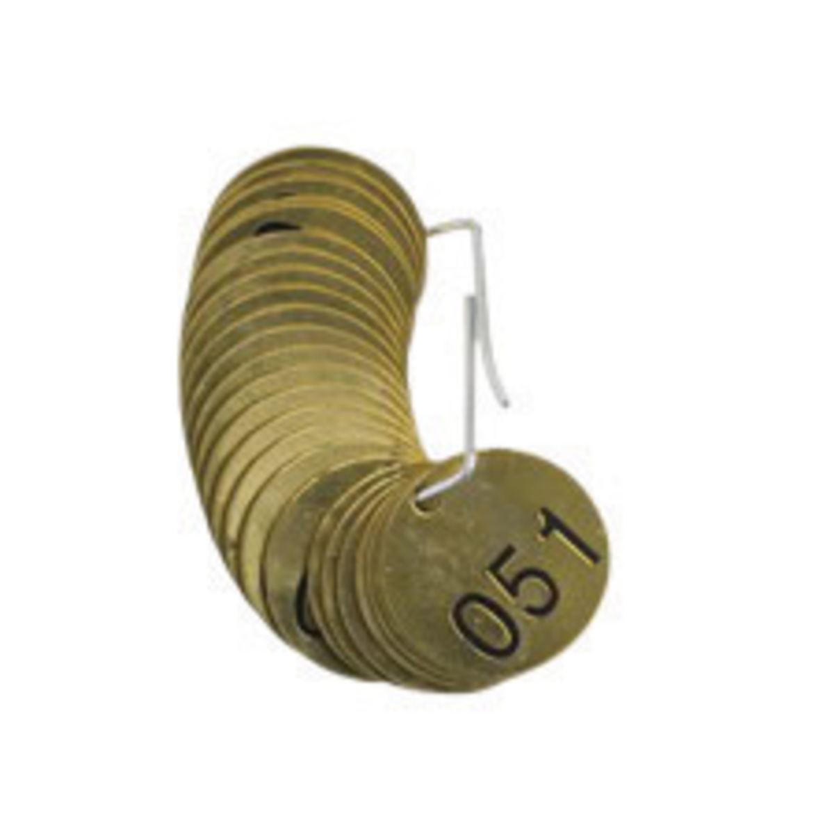 Brady 1 12 Gold Brass Tag BRD23202 for sale online at autumn supply