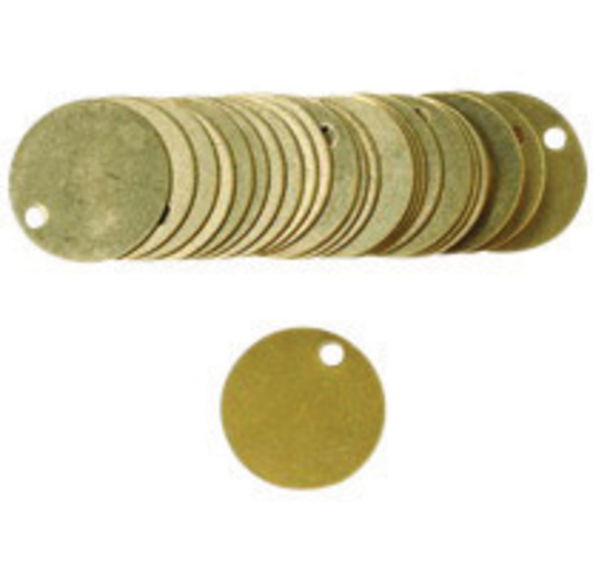 Brady 1 12 Gold Brass Tag BRD23210 for sale online at autumn supply